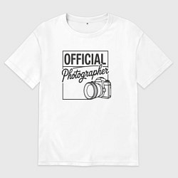 Мужская футболка оверсайз Официальный фотограф