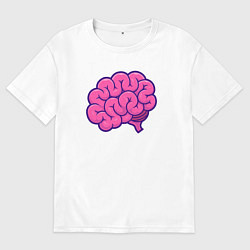 Мужская футболка оверсайз Pinky brain