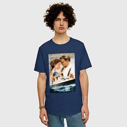 Футболка оверсайз мужская Titanic, цвет: тёмно-синий — фото 2