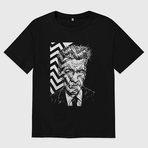 Мужская футболка оверсайз Lynch Peaks / Черный – фото 1