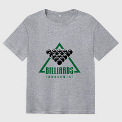 Мужская футболка оверсайз Billiards tournament