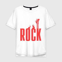 Мужская футболка оверсайз Rock Flame