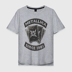 Футболка оверсайз мужская Metallica: since 1981, цвет: меланж