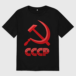 Мужская футболка оверсайз СССР Логотип