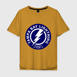 Футболка оверсайз мужская HC Tampa Bay Lightning, цвет: горчичный