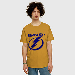 Футболка оверсайз мужская HC Tampa Bay, цвет: горчичный — фото 2