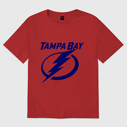Футболка оверсайз мужская HC Tampa Bay, цвет: красный