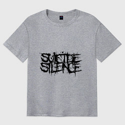 Футболка оверсайз мужская Suicide Silence, цвет: меланж