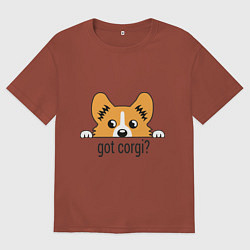 Мужская футболка оверсайз Got Corgi