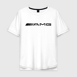 Футболка оверсайз мужская AMG, цвет: белый