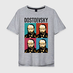 Футболка оверсайз мужская Dostoevsky, цвет: меланж