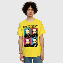 Футболка оверсайз мужская Dostoevsky, цвет: желтый — фото 2