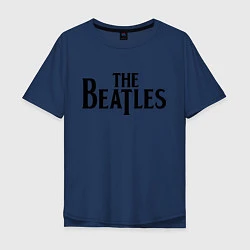 Футболка оверсайз мужская The Beatles, цвет: тёмно-синий