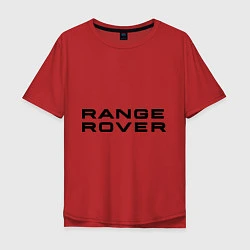 Футболка оверсайз мужская Range Rover, цвет: красный
