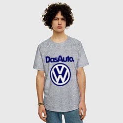 Футболка оверсайз мужская Volkswagen Das Auto, цвет: меланж — фото 2