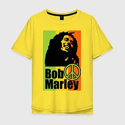 Футболка оверсайз мужская Bob Marley: Jamaica, цвет: желтый