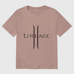 Мужская футболка оверсайз Lineage logo