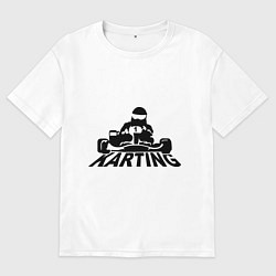 Мужская футболка оверсайз Картинг