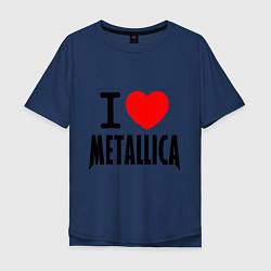 Мужская футболка оверсайз I love Metallica