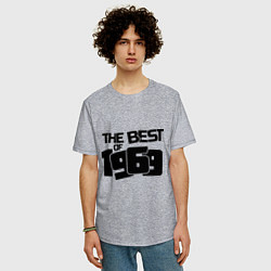 Футболка оверсайз мужская The best of 1969, цвет: меланж — фото 2