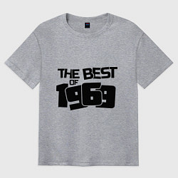 Футболка оверсайз мужская The best of 1969, цвет: меланж