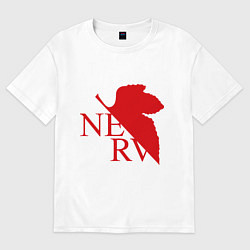 Мужская футболка оверсайз Евангелион NERV