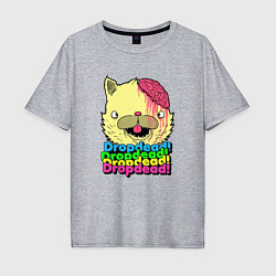 Футболка оверсайз мужская Dropdead Kitty, цвет: меланж