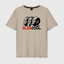 Футболка оверсайз мужская Oldscool USSR, цвет: миндальный