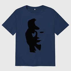 Мужская футболка оверсайз Саксофонист или девушка