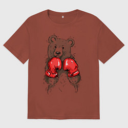 Мужская футболка оверсайз Bear Boxing