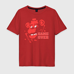 Футболка оверсайз мужская Freddy Game Over, цвет: красный