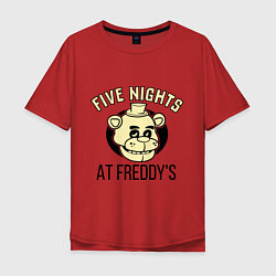 Футболка оверсайз мужская Five Nights At Freddy's, цвет: красный