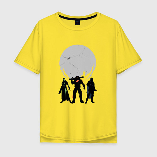 Мужская футболка оверсайз Destiny Guardians / Желтый – фото 1