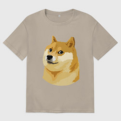 Мужская футболка оверсайз Doge