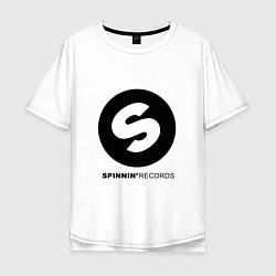 Футболка оверсайз мужская Spinnin records, цвет: белый