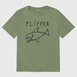 Мужская футболка оверсайз Flipper
