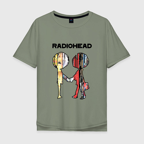 Мужская футболка оверсайз Radiohead Peoples / Авокадо – фото 1