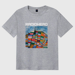 Футболка оверсайз мужская Radiohead, цвет: меланж