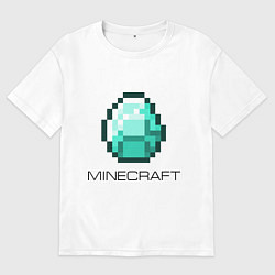 Мужская футболка оверсайз Minecraft Diamond