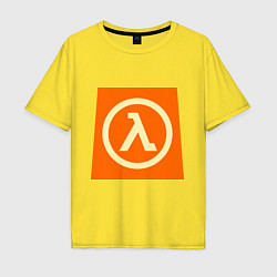 Футболка оверсайз мужская Half-Life, цвет: желтый