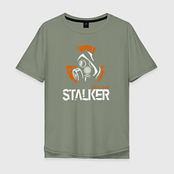 Футболка оверсайз мужская STALKER: Online, цвет: авокадо