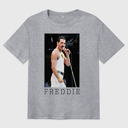 Футболка оверсайз мужская Queen: Freddie, цвет: меланж