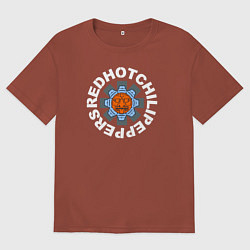 Футболка оверсайз мужская Red hot chili peppers, цвет: кирпичный