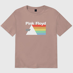 Футболка оверсайз мужская Pink Floyd, цвет: пыльно-розовый