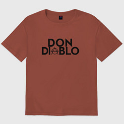 Футболка оверсайз мужская Don Diablo, цвет: кирпичный
