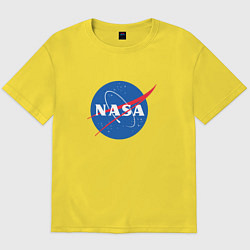 Футболка оверсайз мужская NASA: Logo, цвет: желтый
