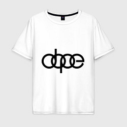 Футболка оверсайз мужская Audi dope, цвет: белый