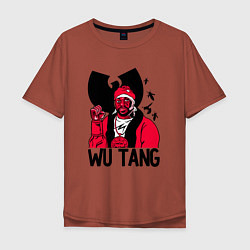 Футболка оверсайз мужская Wu-Tang Clan: Street style, цвет: кирпичный