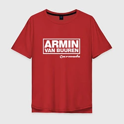 Футболка оверсайз мужская Armin van Buuren, цвет: красный