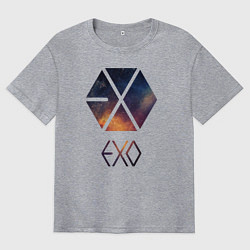 Футболка оверсайз мужская EXO, цвет: меланж
